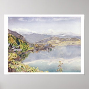 Poster Le lac de la luzerne, bâti Pilatus dans la