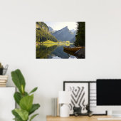 Poster Le lac des Alpes en Suisse (Bureau à domicile)