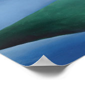 Poster Le lac George Réflexion par Georgia O'Keeffe (Coin)