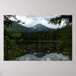 Poster Le lac Johns II au parc national de Glacier