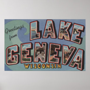 Poster Le Lac Léman, le Wisconsin - grandes scènes de