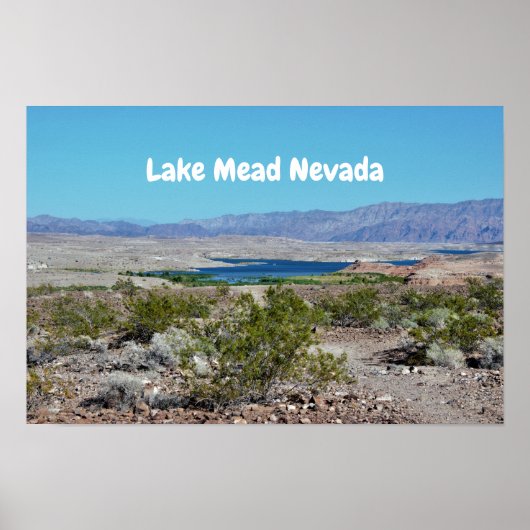 Poster Le lac Mead Nevada (Devant)