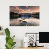 Poster Le lac Misurina | Dolomites, Italie (Bureau à domicile)