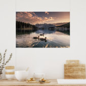 Poster Le lac Misurina | Dolomites, Italie (Cuisine)