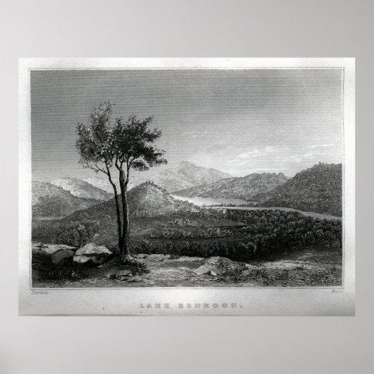 Poster Le lac Schroon (Devant)