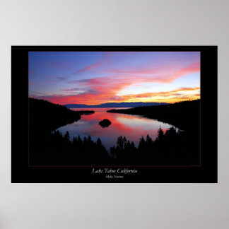 Poster Le lac Tahoe