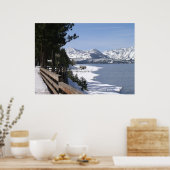 Poster Le lac Tahoe en neige (Cuisine)