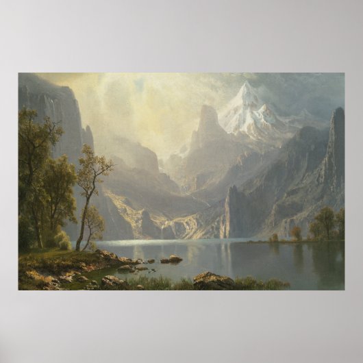 Poster Le lac Tahoe par Bierstadt (Devant)