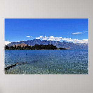 Poster Le lac Wakatipu et les Remarkables