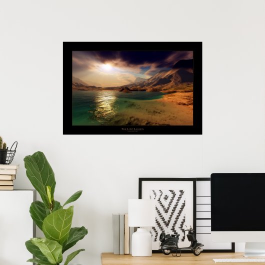 Poster Le lagon perdu (Bureau à domicile)