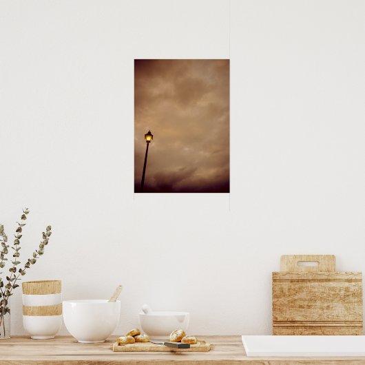 Poster Le lampadaire solitaire (Cuisine)