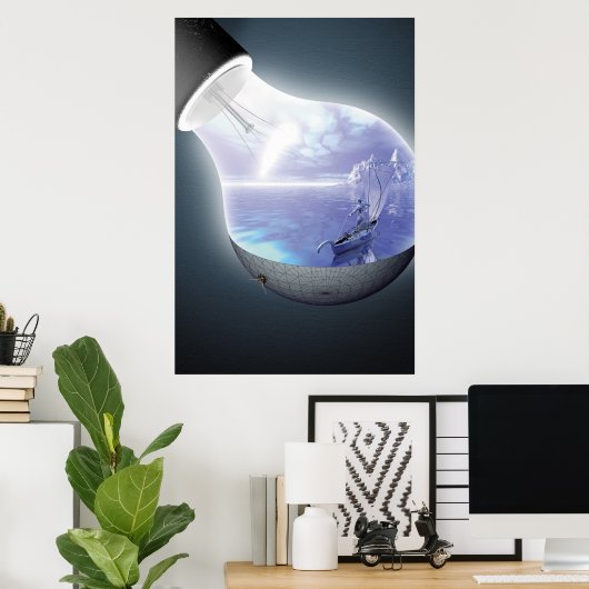 Poster Le Lampserf (Bureau à domicile)