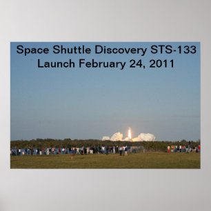Poster Le lancement STS-133 de la découverte