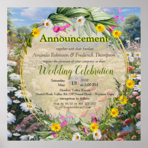 Poster Le langage des fleurs