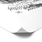 Poster Le lapin blanc (Coin)