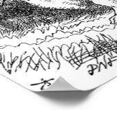 Poster Le lapin blanc avec montre (Coin)