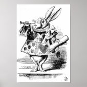 Poster Le lapin blanc comme héraut (Devant)