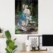 Poster Le lapin blanc d'Alice (Bureau à domicile)