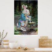 Poster Le lapin blanc d'Alice (Cuisine)