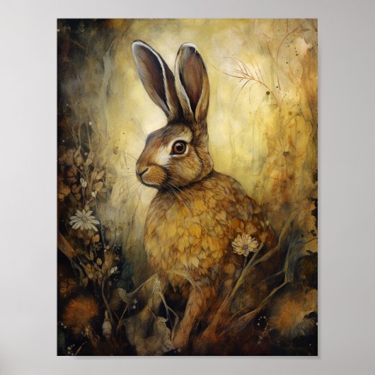 Poster Le lapin Brown (Devant)
