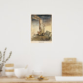 Poster Le lapin de velours, Printemps (Cuisine)