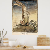 Poster Le Lapin de velours, Printemps (Cuisine)