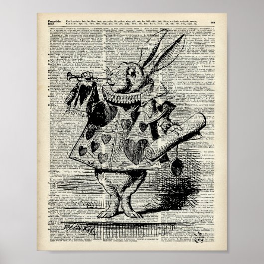 Poster Le lapin de Whitte (Devant)