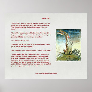 Poster Le lapin Velveteen - Qu'est-ce que le vrai? Affich