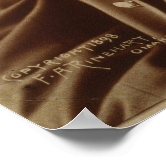 Poster Le leader indien Apache Geronimo par Adolph F. Muh (Coin)