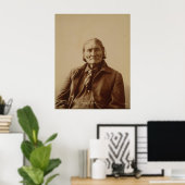 Poster Le leader indien Apache Geronimo par Adolph F. Muh (Bureau à domicile)