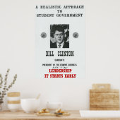 Poster Le leadership Bill Clinton à Georgetown University (Cuisine)