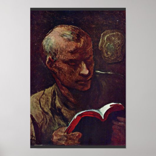 Poster Le Lecteur De Daumier Honoré (Devant)