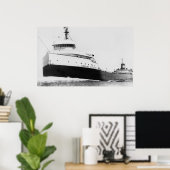 Poster Le légendaire S.S. Edmund Fitzgerald (Bureau à domicile)