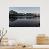 Poster Le lever du soleil du Lac de Cheserys Chamonix (Cuisine)