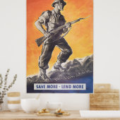 Poster Le Libérateur. Réimpression de l'affiche britanniq (Cuisine)