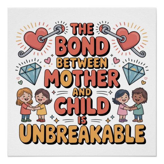 Poster Le lien entre la mère et l'enfant est indestructib (Devant)