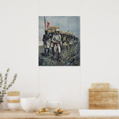 Poster Le lieutenant Mizon sur sa mission de 1892 (Cuisine)