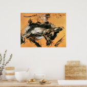 Poster Le lièvre de Lovis Corinth (Cuisine)