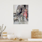 Poster Le lièvre et la tortue (Cuisine)