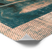 Poster Le linceul de Turin Saint Face de Jésus Négatif B (Coin)