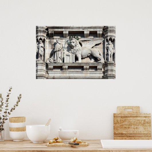 Poster Le lion ailé de Saint-Marc (Cuisine)