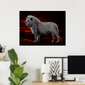 Poster Le lion blanc (Bureau à domicile)