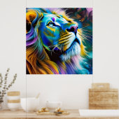 Poster Le Lion, Roi De Tous Les Chats (Cuisine)