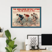 Poster Le Lithos à bicyclette Donaldson ~ Publicité Vinta (Bureau à domicile)