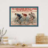Poster Le Lithos à bicyclette Donaldson ~ Publicité Vinta (Cuisine)