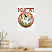 Poster Le logo du voyage du Mont Tate Japon (Cuisine)
