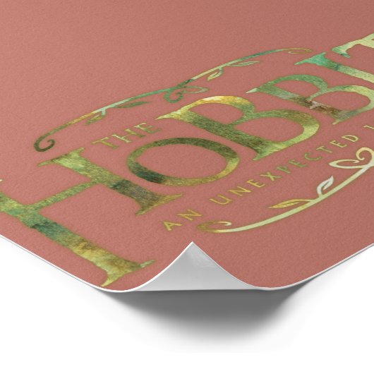 Poster Le logo Hobbit vert (Coin)