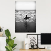Poster Le Lone Surfer et la Mer (Bureau à domicile)