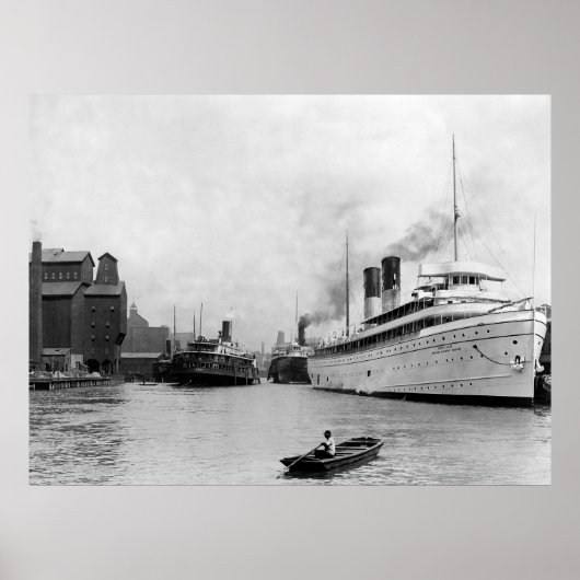 Poster Le long de la rivière, Buffalo, N.Y. : 1905 (Devant)