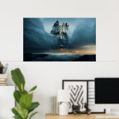 Poster Le long de l'âme ruinée (Bureau à domicile)